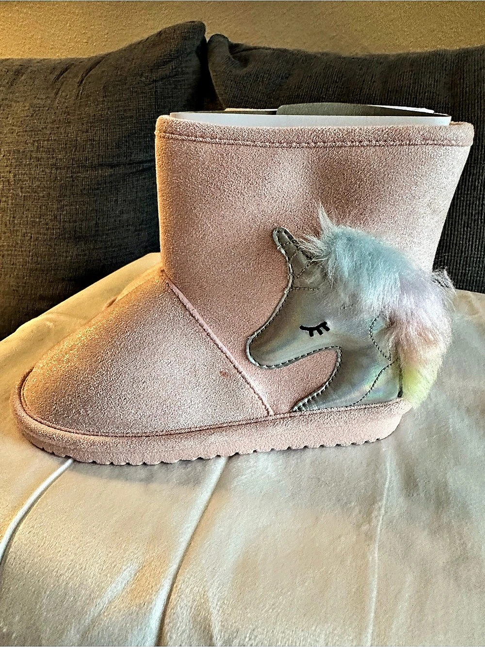 Pink Unicorn Boots NWT